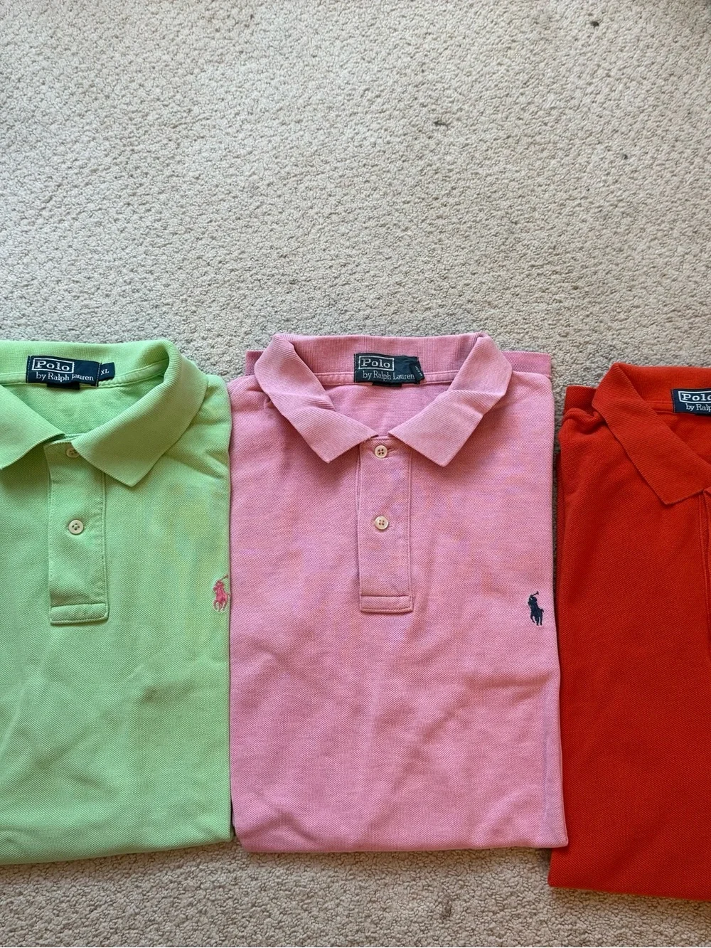 Men’s Ralph Lauren Polo Classic Fit Mesh Polo shirts bundle of 6 size XL